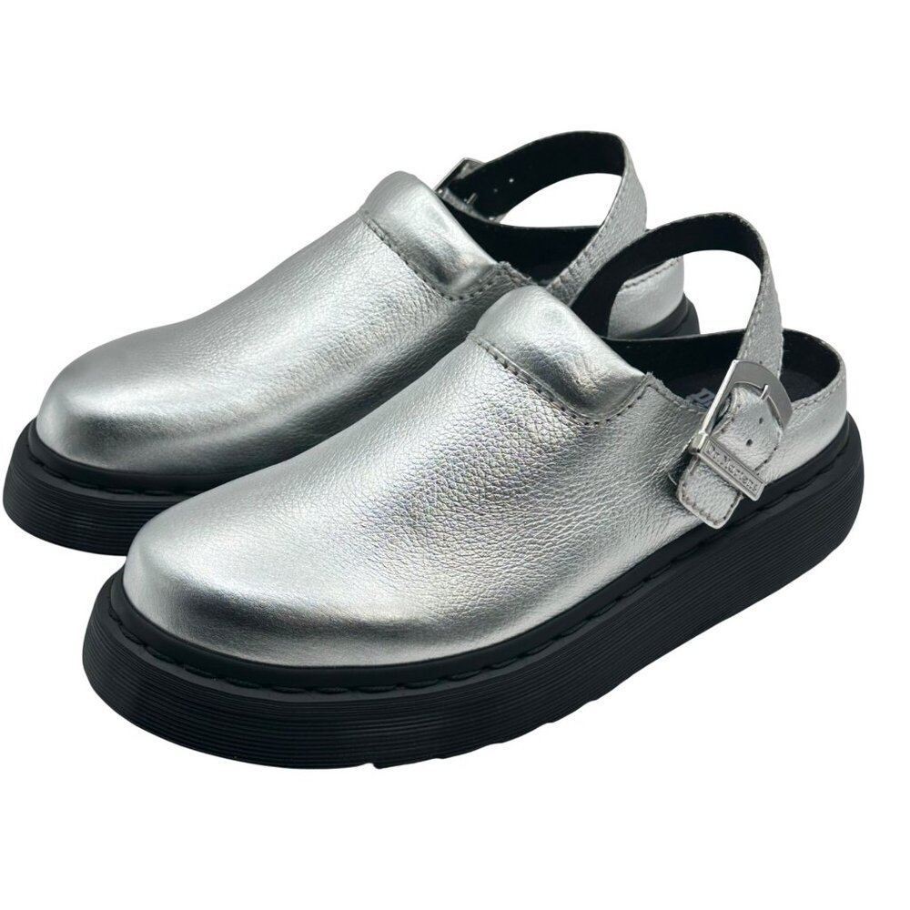 Women's Dr. Marten's Laketen Size 9 Metallic Leather Sling Back Shoes - Picture 2 of 10